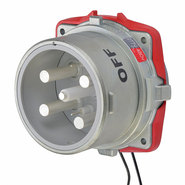 37-28047-972 - DS200 INLET METAL SIZE 6 TYPE 3R 3P+N+G 200A 277/480 VAC 60 Hz +2 AUX